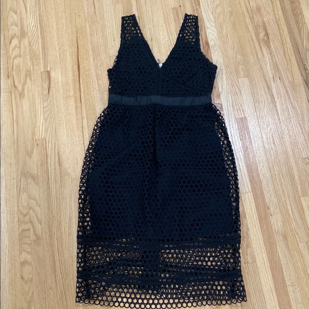Elegant Black Lace Dress